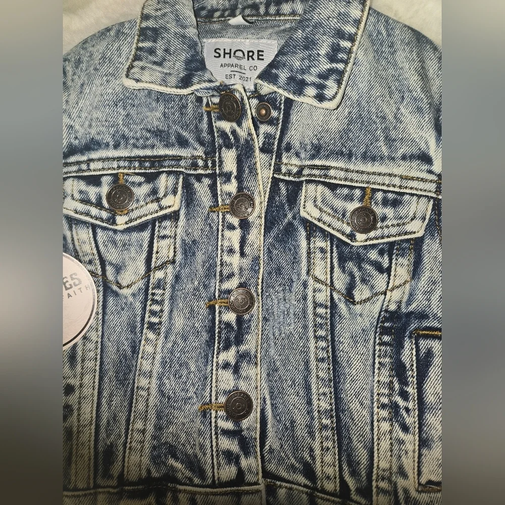 Baby Toddler Denim Jacket, Punk Grunge, 1T Or 12 Months, NWT